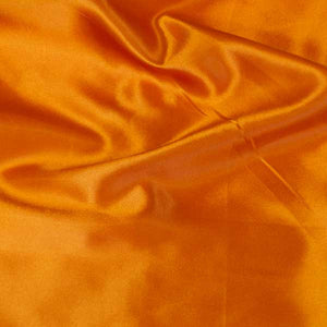 Orange Charmeuse Satin Fabric by the Yard