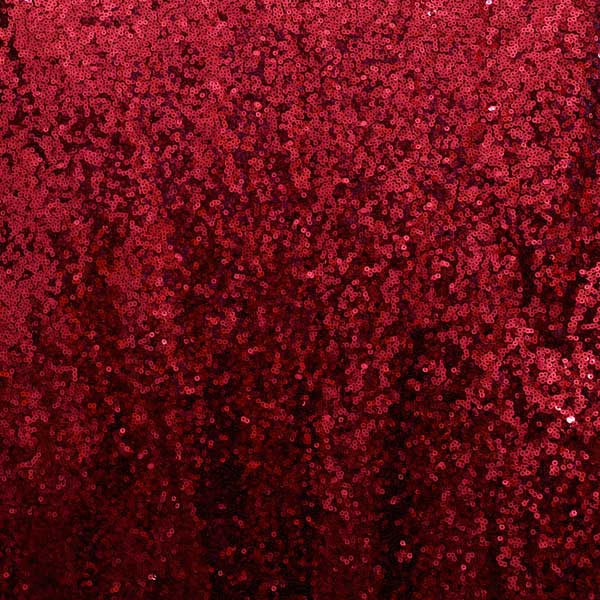 Glitz Sequin & Mesh Red Fabric By The Yard