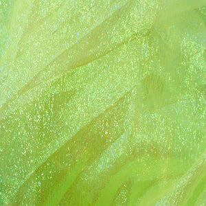 Lime Green Woven Translucent/Iridescent LamŽ