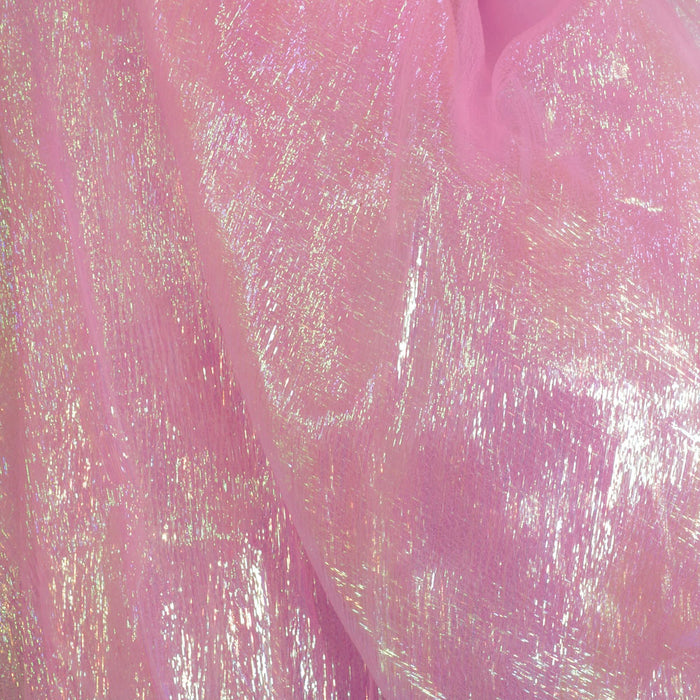 Pink Woven Translucent/Iridescent Organza Fabric