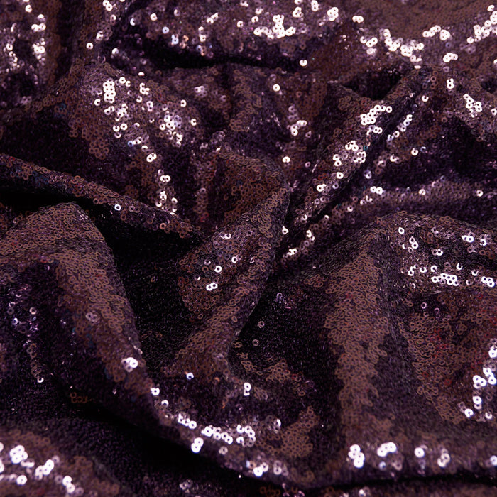 Plum Mini Glitz Sequin Fabric