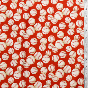 Baseballs - Alexander Henry Collection 100% Cotton Fabric