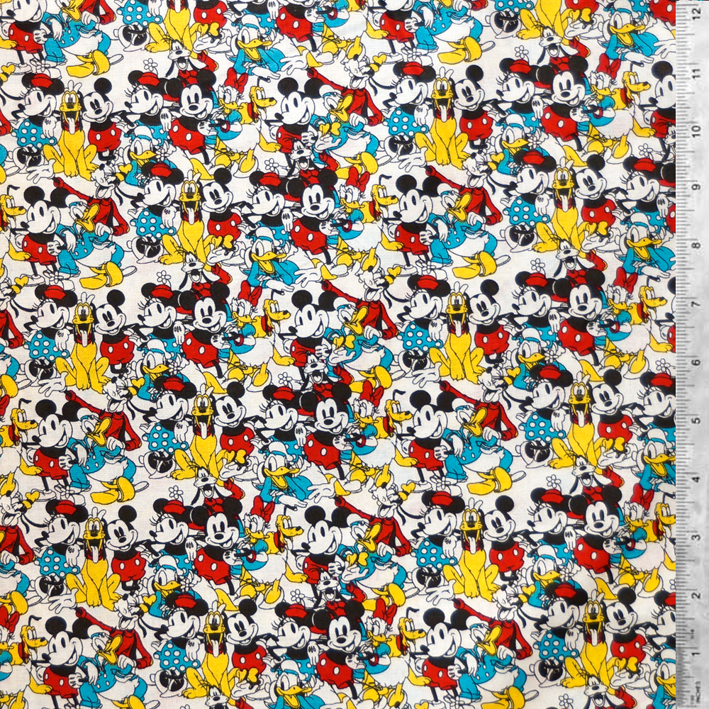 Disney Licensed Character Toss 100 Cotton Fabric
