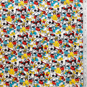 Disney Licensed Character Toss 100% Cotton Fabric