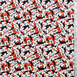 Mickey Mouse Cotton Fabric by the Yard Mickey and Minnie 