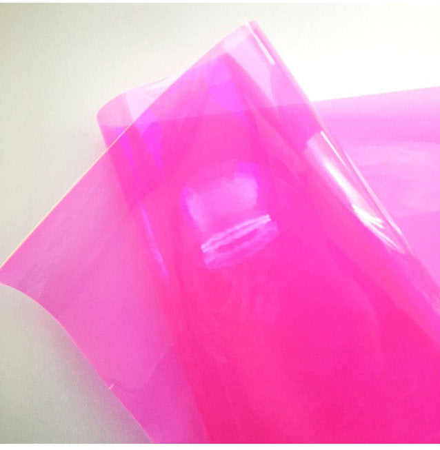 Fuchsia Transparent Vinyl Fabric