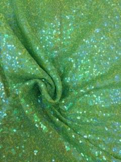 Lime Iridescent  Mini Glitz Sequin Fabric