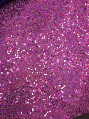 Lavender Iridescent Mini Glitz Sequin Fabric