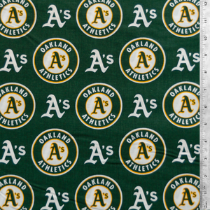 MLB Licensed Oakland A's 100% Cotton Fabric