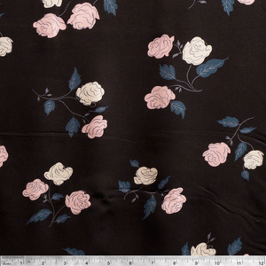 Steno Roses Black by Moda Fabrics Rayon