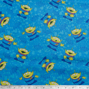 Toy Story Alien Toss 100% Cotton Fabric