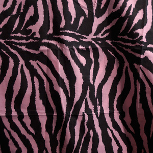 Women's 4-way Cotton Stretch Geranium Leaf/disco Zebra Pink/black