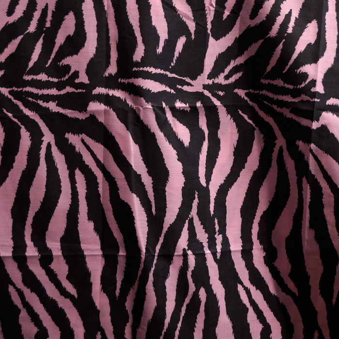 Soft Pink Zebra 100% Cotton