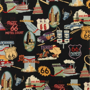 Route 66 - Alexander Henry Collection 100% Cotton Fabric